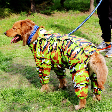 Cool Camouflage Dog Raincoat